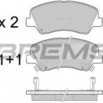BP3470 BREMSI комплект тормозных колодок