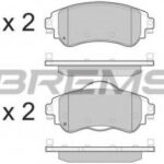 BP3491 BREMSI комплект тормозных колодок