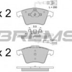 BP3508 BREMSI комплект тормозных колодок