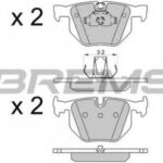 BP3509 BREMSI комплект тормозных колодок