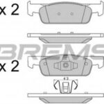 BP3512 BREMSI комплект тормозных колодок