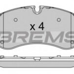 BP3525 BREMSI комплект тормозных колодок