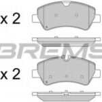 BP3526 BREMSI комплект тормозных колодок