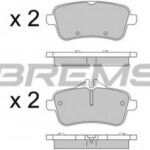 BP3538 BREMSI гальмівні колодки зад. w166/x166 11- (trw)
