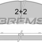BP3543 BREMSI комплект тормозных колодок