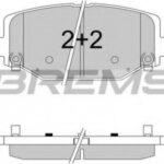 BP3544 BREMSI комплект тормозных колодок