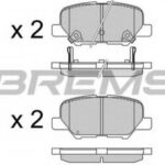 BP3555 BREMSI комплект тормозных колодок