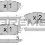 BP3556 BREMSI комплект тормозных колодок