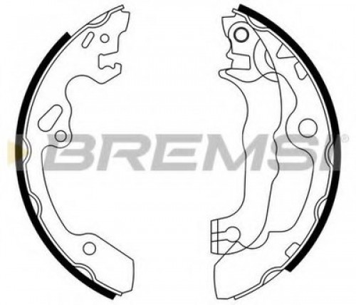 GF0238 BREMSI комплект тормозных колодок