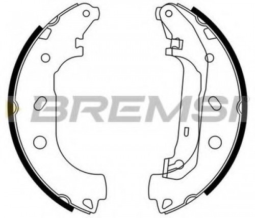 GF0244 BREMSI комплект тормозных колодок