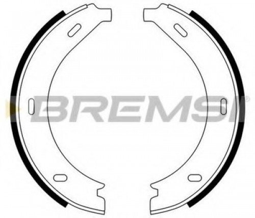 GF0305 BREMSI комплект тормозных колодок