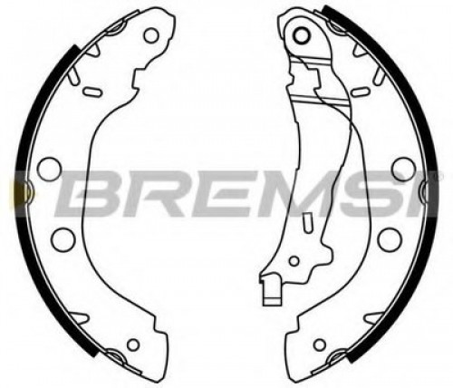GF0407 BREMSI комплект тормозных колодок