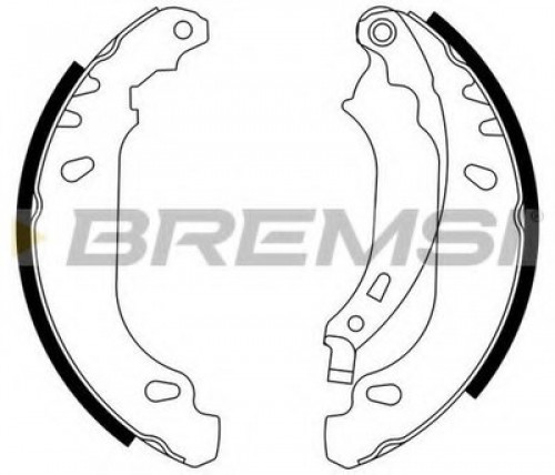 GF0408 BREMSI комплект тормозных колодок