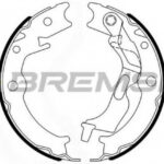 GF0729 BREMSI комплект тормозных колодок
