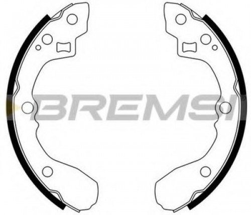 GF0762 BREMSI комплект тормозных колодок