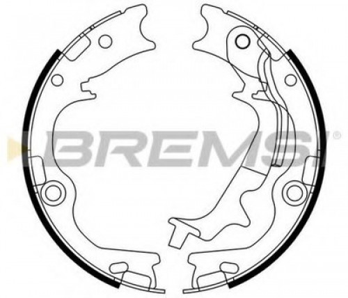 GF0807 BREMSI комплект тормозных колодок GF0807 BREMSI комплект тормозных колодок