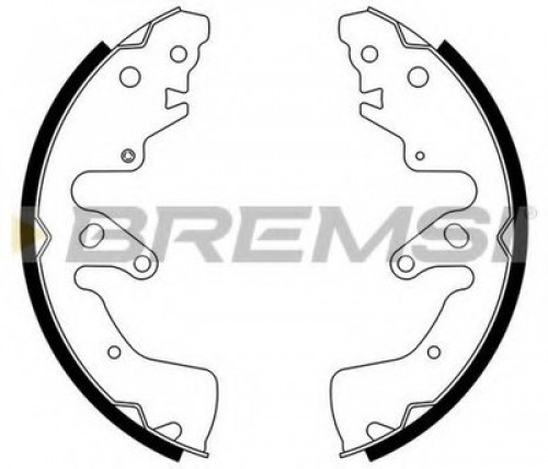 GF0924 BREMSI комплект тормозных колодок