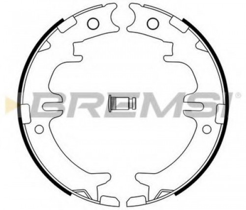 GF0964 BREMSI комплект тормозных колодок