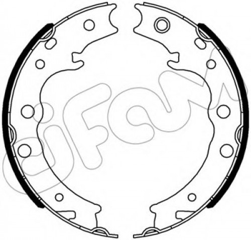 153539 CIFAM гальмівні колодки бараб. legasy iv
