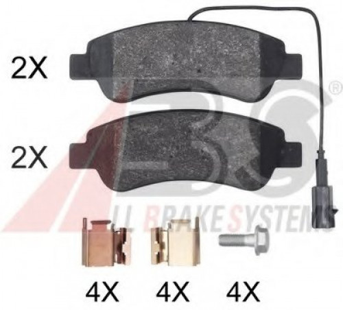35067 A.B.S. комплект тормозных колодок