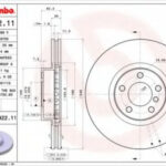 09992211 BREMBO тормозной диск