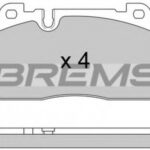BP3592 BREMSI комплект тормозных колодок